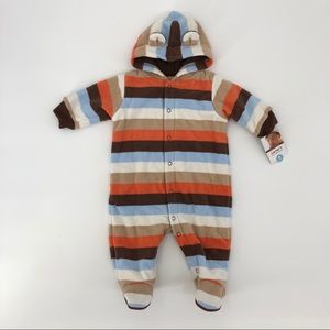 NEW Carters striped footie snowsuit baby boy 6 m